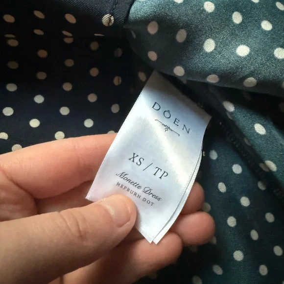 Doen Monette Dress Hepburn Polka Dot XS